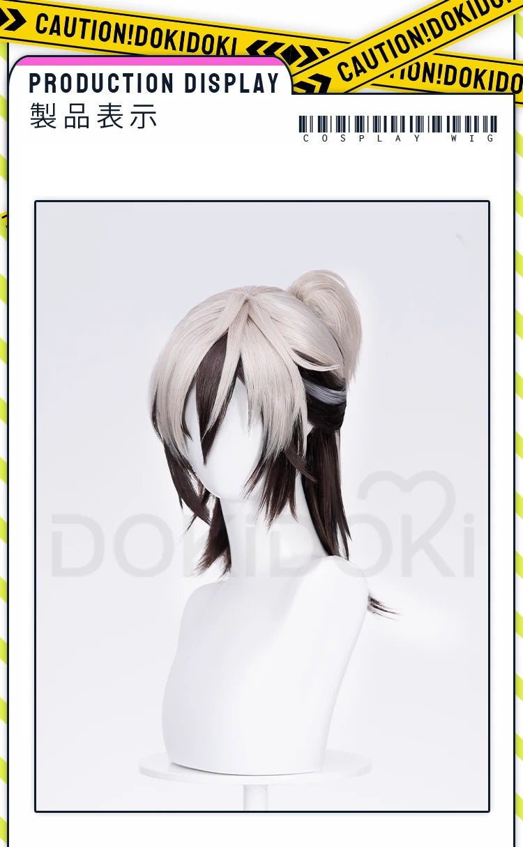 IN STOCK Rei Wig Game Nu: Carnival DokiDoki Men Long Hair Rei Cosplay High Heat Resistant Hair Free Wig Cap