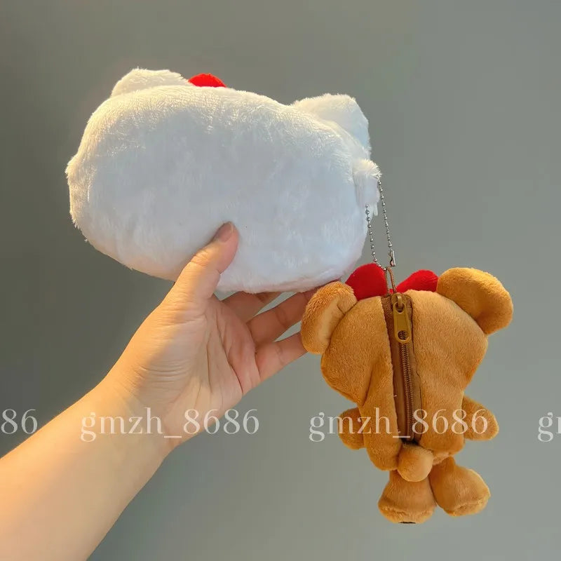 Cartoon Anime Bag Pencil Case and Coin Purse Kuromi My Melody KT Cat Plush Bag Anime Bag Cosmetic Bag Birthday Gifts Girl Women