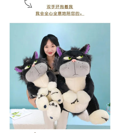 Disney Lucifer Plush Cartoon Cute Ugly Cat Doll Sitting In Tokyo Disney Plush Doll Cinderella Colleagues Spoof Doll Kids Gifts