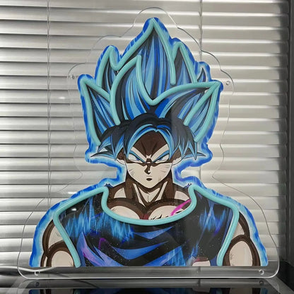 Anime Dragon Ball Goku One Piece Acrylic Neon LED Light  Artwork for Home Festival Decor Party Bar Hotel Salon Shop,Etc.