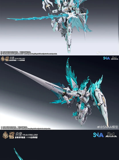 In Stock Original SNAA Firelord YR-04 MG 1/100 Fire Lord Toy Assembly Model Kit Particle Awakening Action Figures Plastic Model