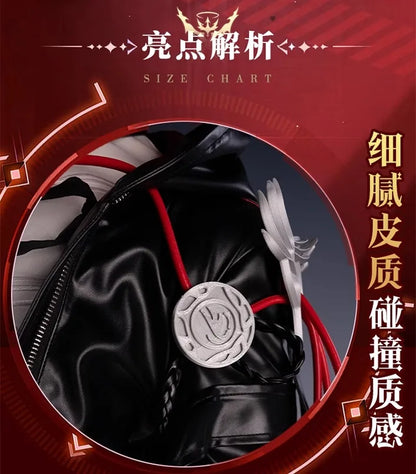 Arknights Exusiai The New Covenant Cosplay Costume Wig Uniform Headwear Earrings Halloween Party for Women Girls Carnival Outfit