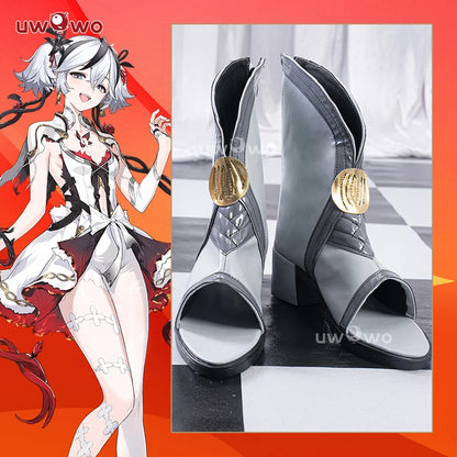 UWOWO Chun Shoes Game Wuthering Waves Chun Cosplay Shoes Gray shoes Woman Size 35-45