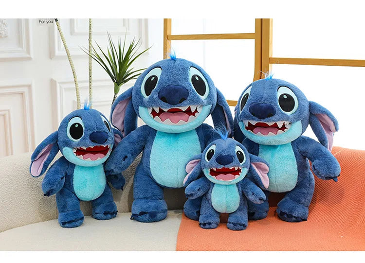 Disney Lilo & Stitch Plush Toys Kawaii Anime Plushie Dolls Open Mouth Stitch Soft Pillows Stuffed 30-60cm Gifts for Childrens