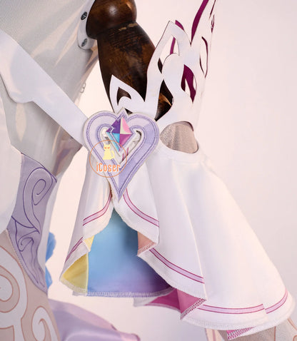 Honkai Star Rail Cyrene Cosplay Costume Wig Dress Headwear Earrings New Skin Outfit Elysia Amphoreus Halloween Party Women Girls