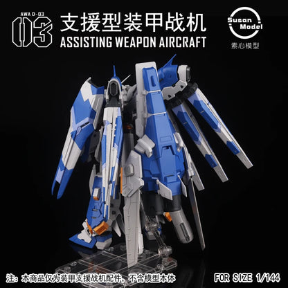 SUSAN Model RX-93 V RG 1/144 RX-93-ν2 Hi V ASSISTING AIRCRAFT AWA HWS Assembly Model Kit Toy Accessories Package Gift