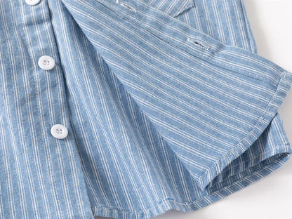 Soft Boys Shirts Summer Cotton Shirt 2 to 3 4 5 6 7 Years Kids Shirts Basic White Shirt Blue Casual Shirts Children's Clothing