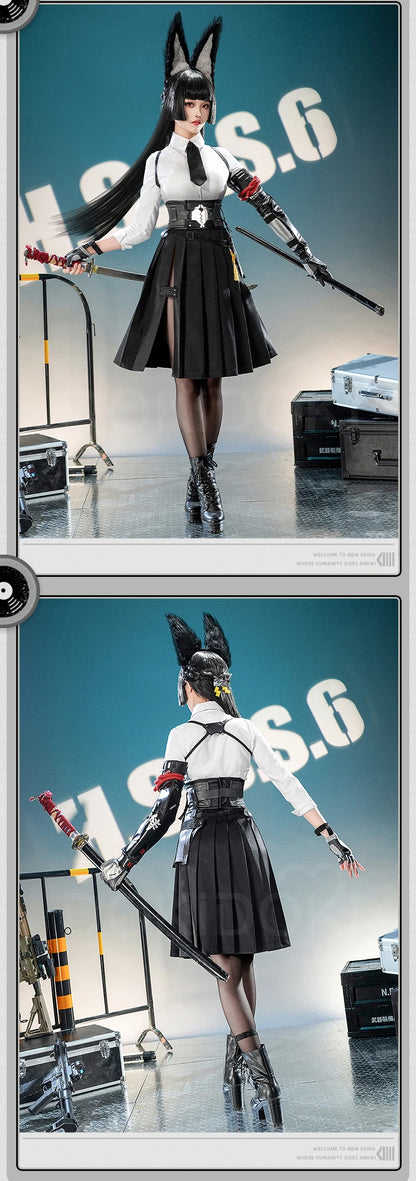 IN STOCK Hoshimi Miyabi Cosplay Costume Game Zenless Zone Zero Cosplay DokiDoki-SR Hoshimi Miyabi Cosplay Wig Women Halloween