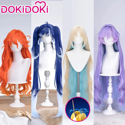 IN STOCK Augusta Cantarella Cartethyia Fleurdelys Iuno Wig Game Wuthering Waves DokiDoki 100cm Wig Cantarella Cosplay Free Cap