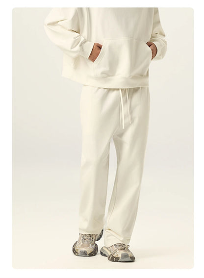 ZODF 2025 Winter Man Basic 420gsm Straight Pants Unisex Loose Clean Fit Sport Trousers Brand Streetwears HY0061