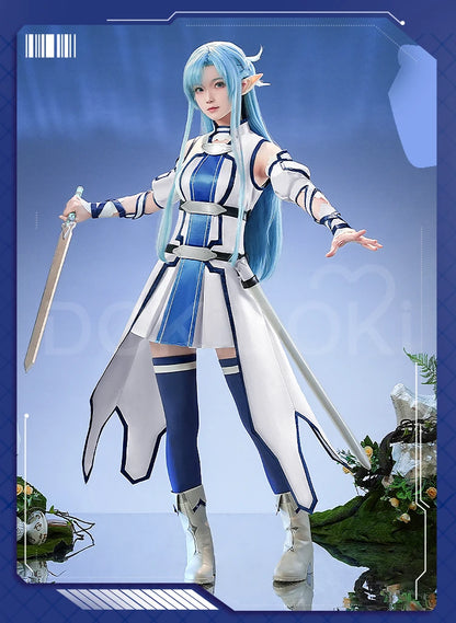 IN STOCK Yuuki Asuna Cosplay Costume Anime Sword Art Online DokiDoki-SR Female Costume Water Elf Asuna Cosplay