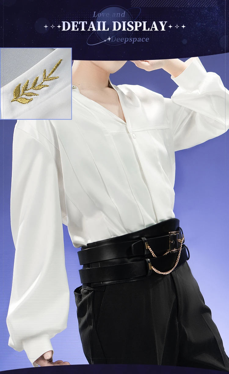 IN STOCK Rafayel Cosplay Costume Game Love and Deepspace【S-3XL】DokiDoki-SR White Sand Phantom Qiyu Rafayel Plus Size