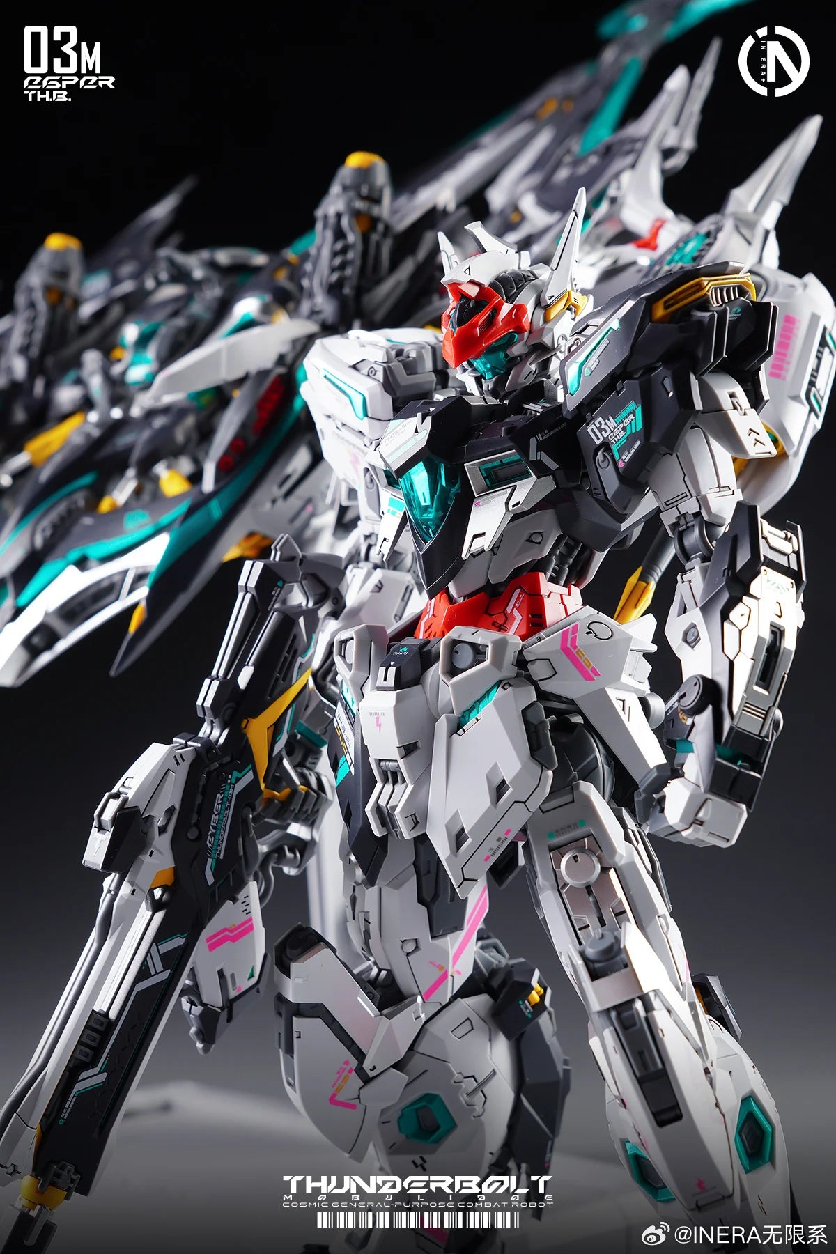 MG 1/100 Original IN ERA + MG THUNDERBOLT Mobulidae Ver Special Color RMD Assembly Model Kit Action Figures Plasitc Model Toy