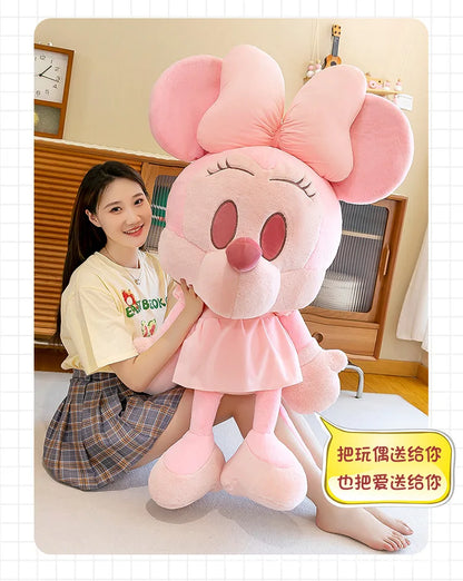 65/85/110cm Super Big Size Mickey Minnie Mouse Kawaii Anime Plush Stuffed Doll Disney Cartoon Plush Pillow Children Holiday Gift
