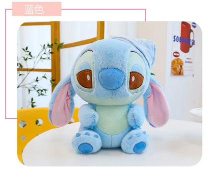 80cm Large Big Size Disney Stitch Sleeping Cute Anime Plush Stuffed Doll Room Plushies Pillow Ornaments Children's Holiday Gifts