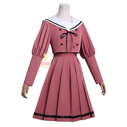 iCoser Kaoruko Waguri Cosplay Costume Wig Dress School Uniform Anime The Fragrant Flower Blooms with Dignity Halloween for Women