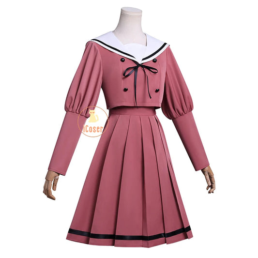 iCoser Kaoruko Waguri Cosplay Costume Wig Dress School Uniform Anime The Fragrant Flower Blooms with Dignity Halloween for Women