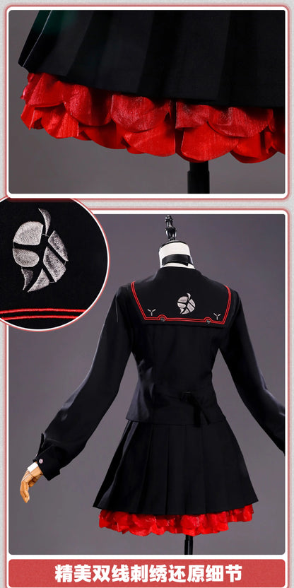 Zenless Zone Zero Ukinami Yuzuha Cosplay Costume Wig Skirt Sweater Uniform Backpack Headwear Spook Shack Halloween Party Women