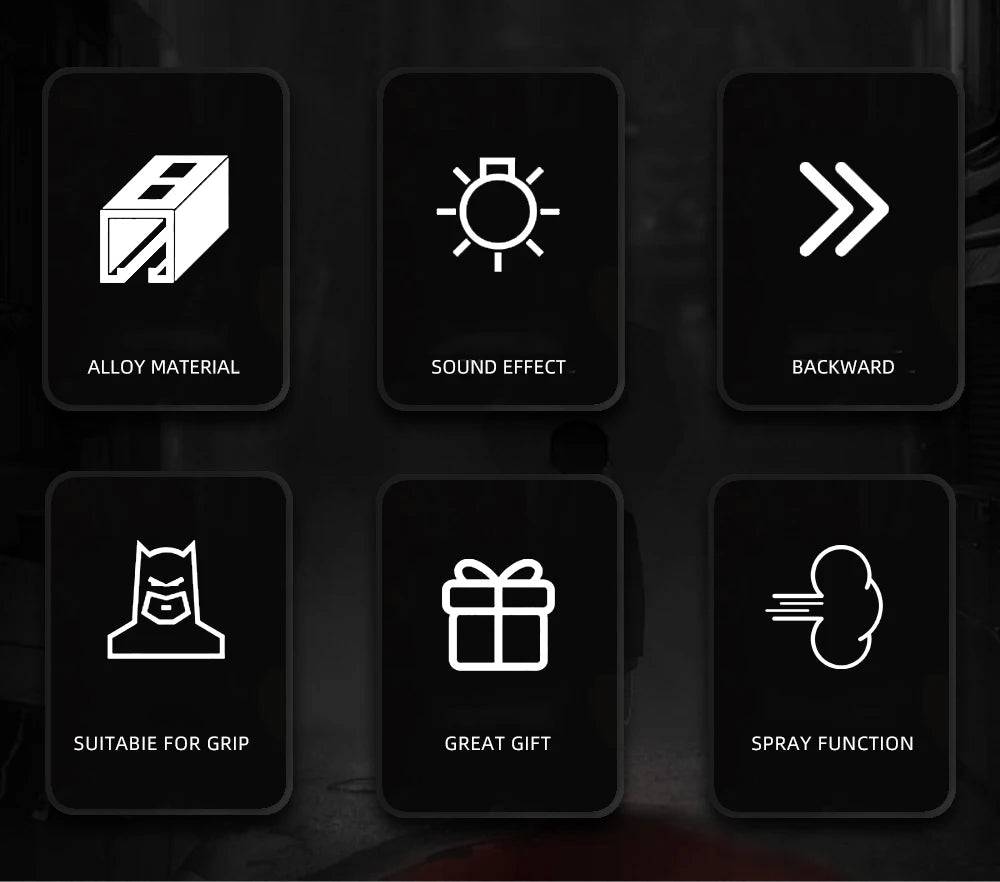 1:18 Batmobile Tumbler Alloy Metal Car Diecast Toy Vehicle Car Model Sound & Light Slide Spray Truck Toys For Kids  Gift Birthda