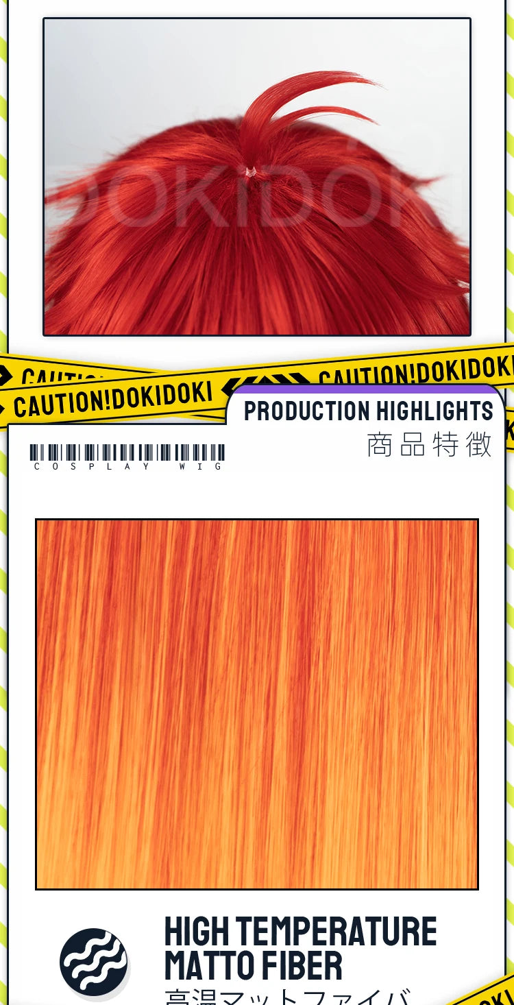 IN STOCK Haruka Sakura Chika Takiishi Wig Anime Wind Breaker Cosplay DokiDoki 32cm Short Hair Haruka Sakura Cosplay Free Cap