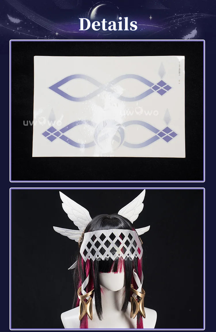 PRE SALE UWOWO Columbina Cosplay Game Genshin Impact Columbina 'Damselette' Snezhnaya Cosplay Costume Halloween Costume