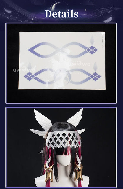 PRE SALE UWOWO Columbina Cosplay Game Genshin Impact Columbina 'Damselette' Snezhnaya Cosplay Costume Halloween Costume