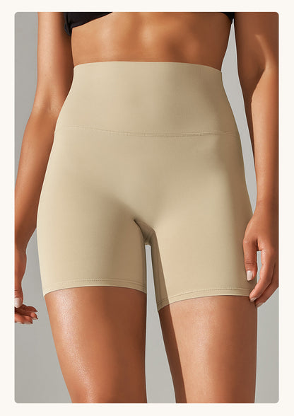 High Waist Hip Lift Fitness Pants for Women – Sports Belly Control Daily Wear Tights - Apricot / S