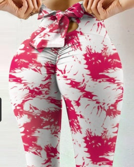Hip-Lifting Women’s Yoga Sweatpants Leggings Stretch Fitness Pants - L / P1004